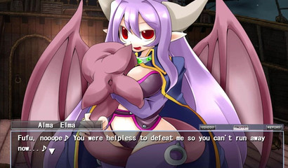 Delicious busty anime succubus ingests horny stud