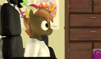 Sultry 3D pony mom teaches young stud how to fuck