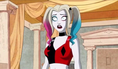 Lovely cartoon hottie Poison Ivy sharing a bed with sexy Harley Quinn