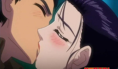 Insatiable busty anime geisha got a huge cumshot after gangbang