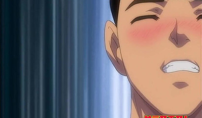 Insatiable busty anime geisha got a huge cumshot after gangbang