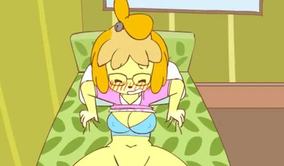 Naughty cartoon furry Isabelle Shizue pounded in missionary