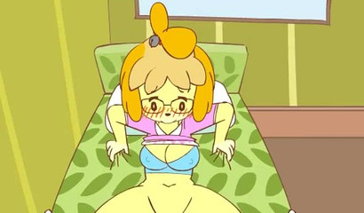 Naughty cartoon furry Isabelle Shizue pounded in missionary