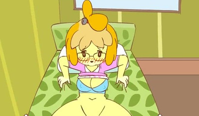 Naughty cartoon furry Isabelle Shizue pounded in missionary