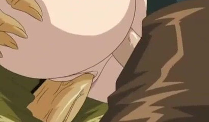 Beautiful anime blonde elf hottie forced to fuck the king