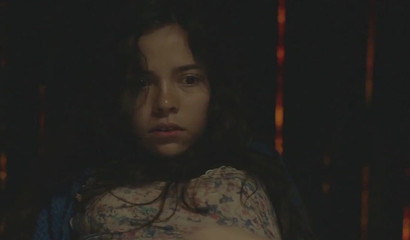 Kinky brunette cutie bound and drilled with huge tentacles