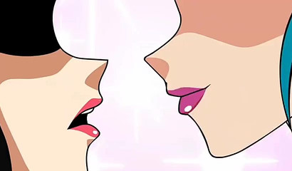 Kinky blue-haired cartoon Bulma seduced and banged shy Chichi