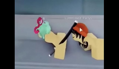 Naughty and horny Roblox cuties stroking each other's cunts