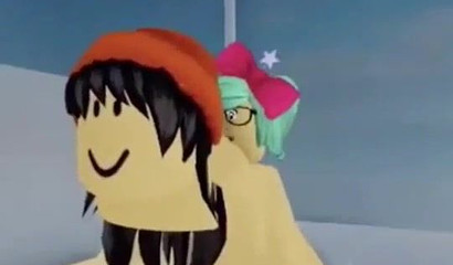 Naughty and horny Roblox cuties stroking each other's cunts