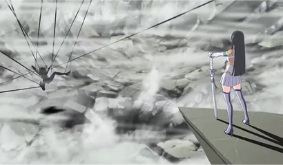 Daring anime heroine trapped and drilled with rough tentacles