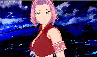 Ravishing 3D anime cutie Sakura shows off curves in tight top