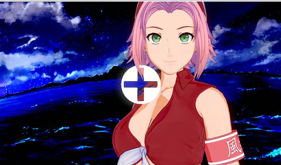 Ravishing 3D anime cutie Sakura shows off curves in tight top