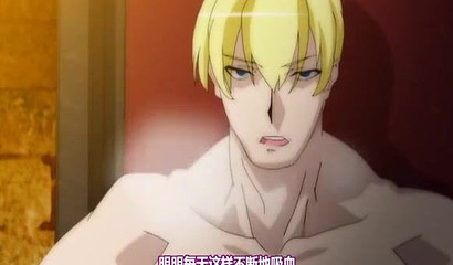 Shy pink-haired anime Ahegao tied up and banged in lesbian action