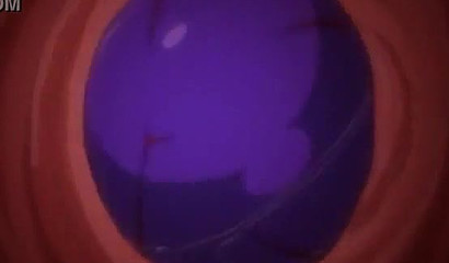 Shy pink-haired anime Ahegao tied up and banged in lesbian action