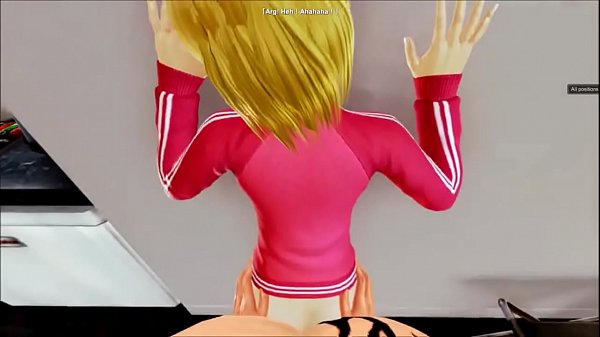 600px x 337px - Cute 3D blonde Android 18 taking huge Dragon Ball Z dick from behind