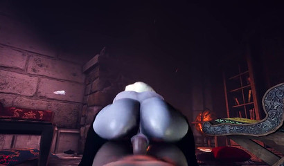 Kinky 3D blonde sweetie Elsa bangs and dominates big dick