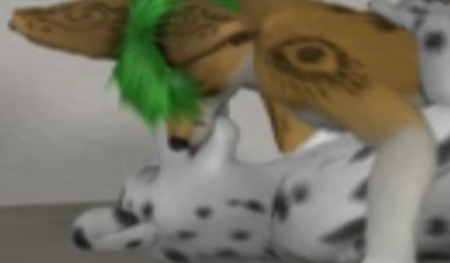 Horny cartoon furry gay studs pounding their tight buttholes