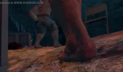 Skilled 3D brunette Lara Croft hardcore drilled with monster cocks