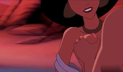 Aladdin fucks busty Jasmine on a desert island
