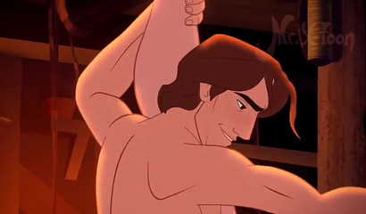 Flynn Ryder and Kristoff decided to try gay sex