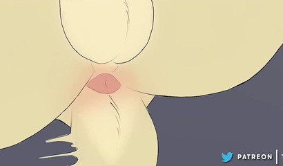 Blue fox Nick Wild engaged in anal sex with a big dog