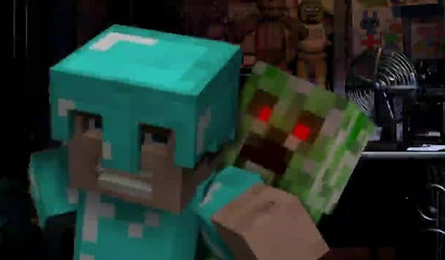 Slutty Creeper Fucks Lustful Miner In Pizzeria