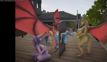 Dragons, horses and rhinos have group animal sex