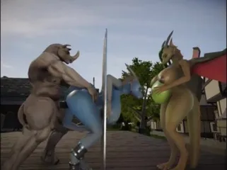 Dragons, horses and rhinos have group animal sex