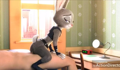 Judy Hopps rides man like a pony