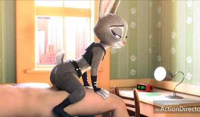 Judy Hopps rides man like a pony