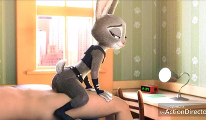 Judy Hopps rides man like a pony