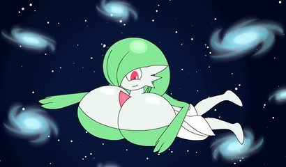 巨大的Gardevoir在动画视频中成长并吃掉周围的一切