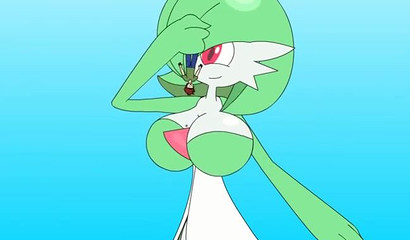 巨大的Gardevoir在动画视频中成长并吃掉周围的一切