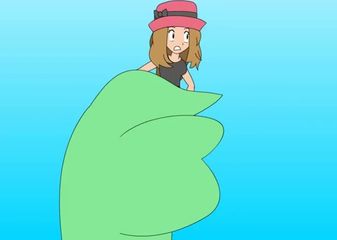 Der gigantische Gardevoir wächst und frisst in einem animierten ...