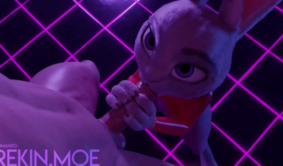 JUDY HOPPS FROM ZOOTOPIA SUCKS GUY IN NIGHT CLUB