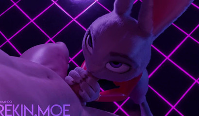 JUDY HOPPS FROM ZOOTOPIA SUCKS GUY IN NIGHT CLUB