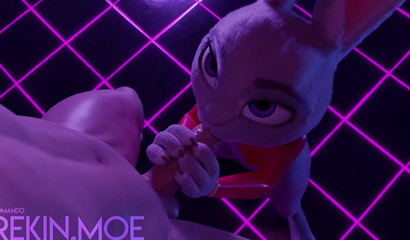 JUDY HOPPS FROM ZOOTOPIA SUCKS GUY IN NIGHT CLUB
