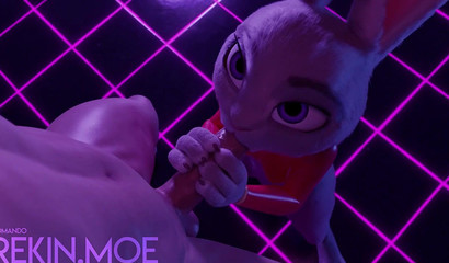 JUDY HOPPS FROM ZOOTOPIA SUCKS GUY IN NIGHT CLUB