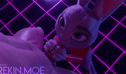 JUDY HOPPS FROM ZOOTOPIA SUCKS GUY IN NIGHT CLUB