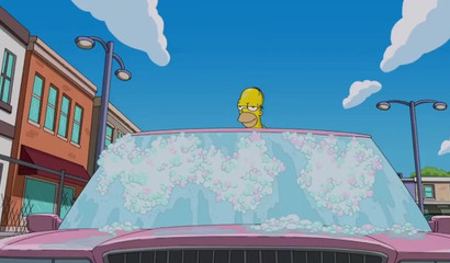 Homer Simpson and Peter Griffin Sexy Car Wash