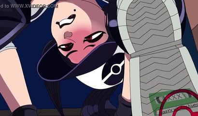 A lesbian stretched her friend's anal hole with a pokebol