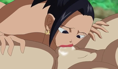 Cabba guy fucks two bitches Caulifla and Kale, animated threesome