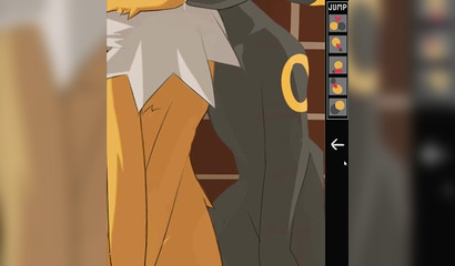 Ambreon com um pau grande fode Zolteon duro em um vídeo xxx animado