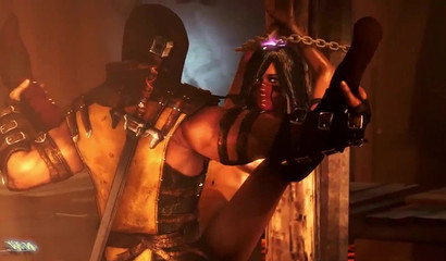 Melina from &#34;Mortal Combat&#34; fucked by Scorpio (edited)