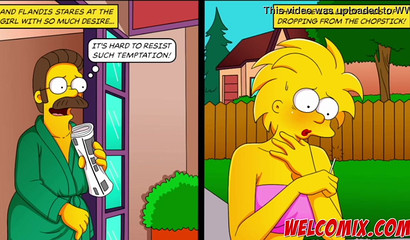 Busty Lisa Simpson finally satisfies horny Ned Flanders