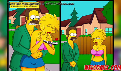 Busty Lisa Simpson finally satisfies horny Ned Flanders