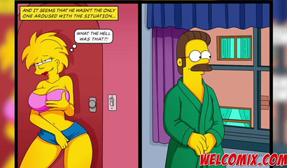 Porno Ned Flanders - Busty Lisa Simpson finally satisfies horny Ned Flanders