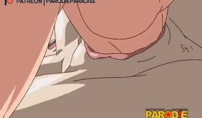 Seductive anime cutie Hinata riding Naruto in the hot springs