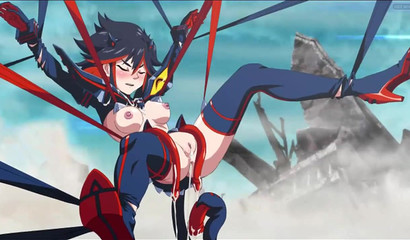 Slutty anime teen cutie banged with huge tentacles