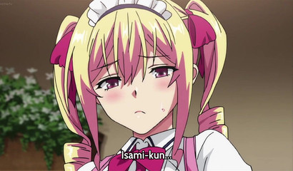 Cute anime hotties get drilled together in a threesome